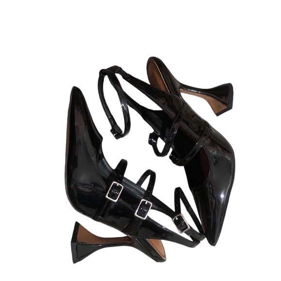 ASOS DESIGN Parry Multi Buckle High Heel Shoes in Black - Picture 2 of 6